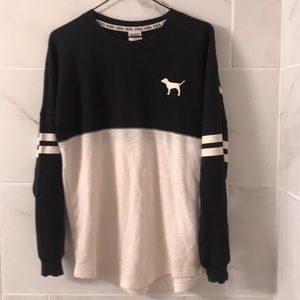 PINK black and white spirit jersey